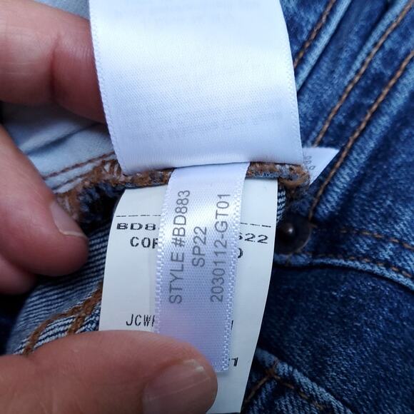 J. Crew 9" Mid-Rise Skinny Jean in Signature Stretch Button Fly MD883 Size 28 - Picture 14 of 16